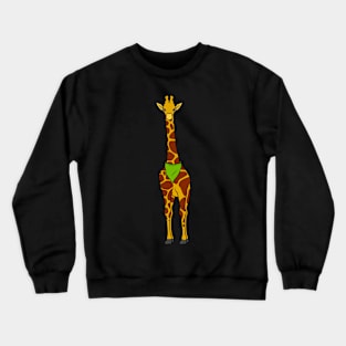 Cute giraffe with a scarf Crewneck Sweatshirt